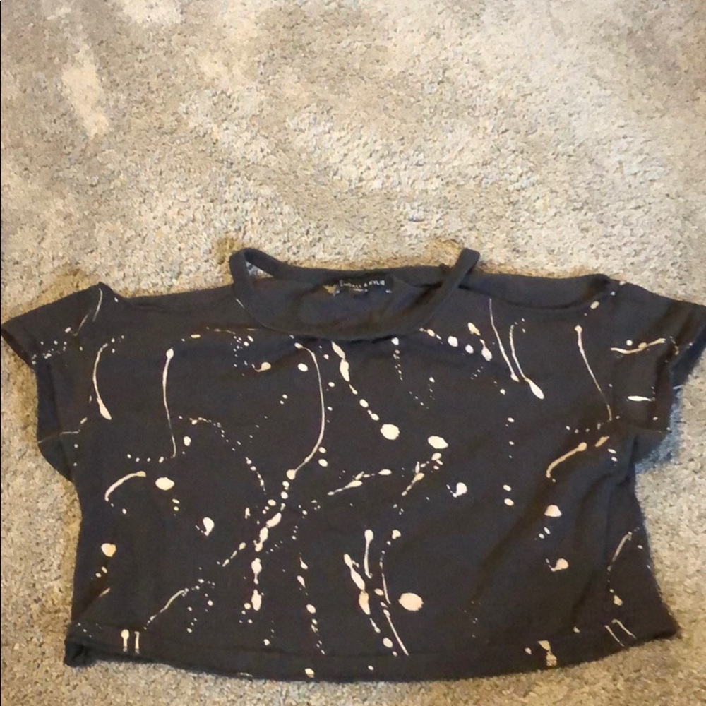 Kendall & Kylie Ripped Crop Top